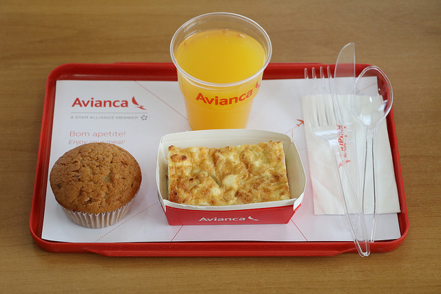 Na ponte aérea, quiche com muffin de sobremesa - Foto: Divulgação/Avianca