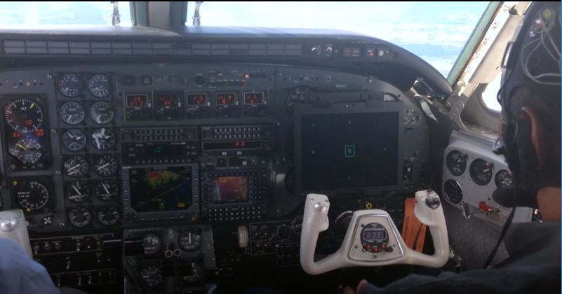 Imagem de um teste em voo realizado pela empresa (Divulgação/Honeywell)